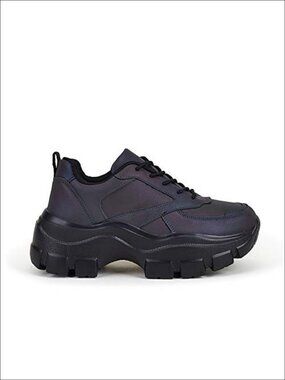 Women's Chunky Platform Dad Sneakers Lace-Up Walking Shoes